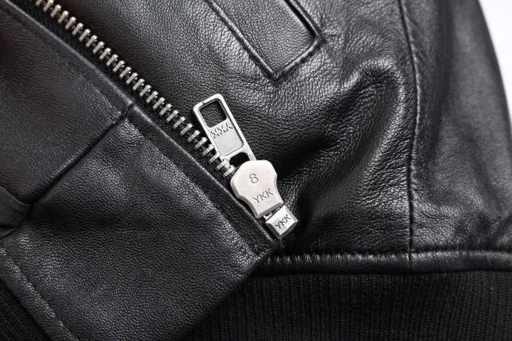 Oslo - Leder Bomberjacke