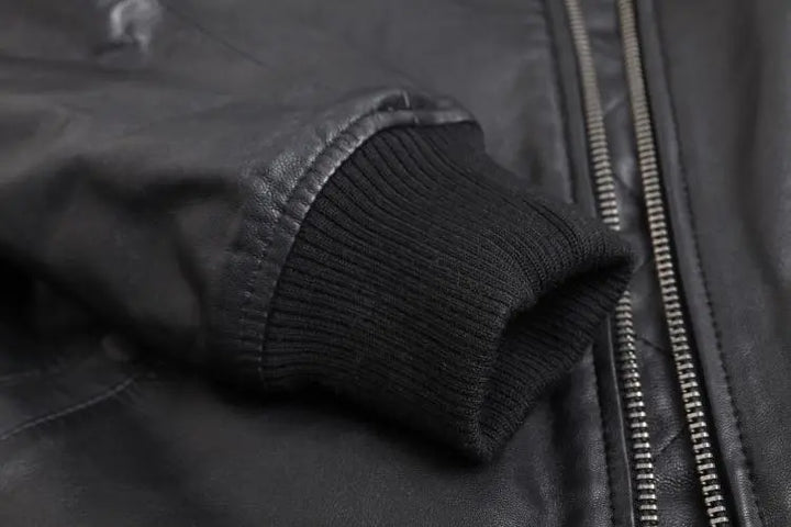 Oslo - Leder Bomberjacke