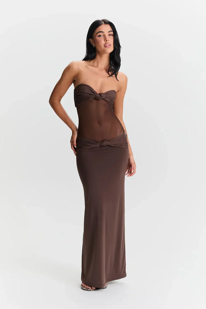 Zola | Maxikleid mit abnehmbaren Trägern
