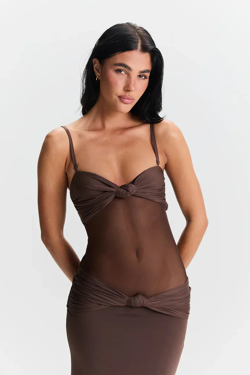 Zola | Maxikleid mit abnehmbaren Trägern