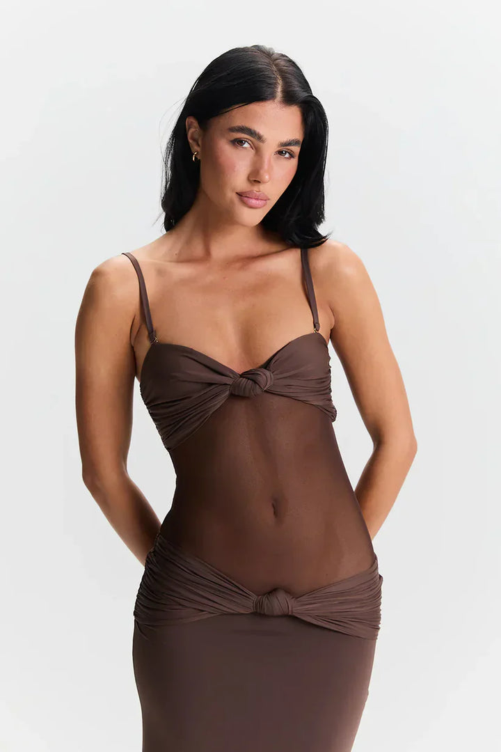 Zola | Maxikleid mit abnehmbaren Trägern