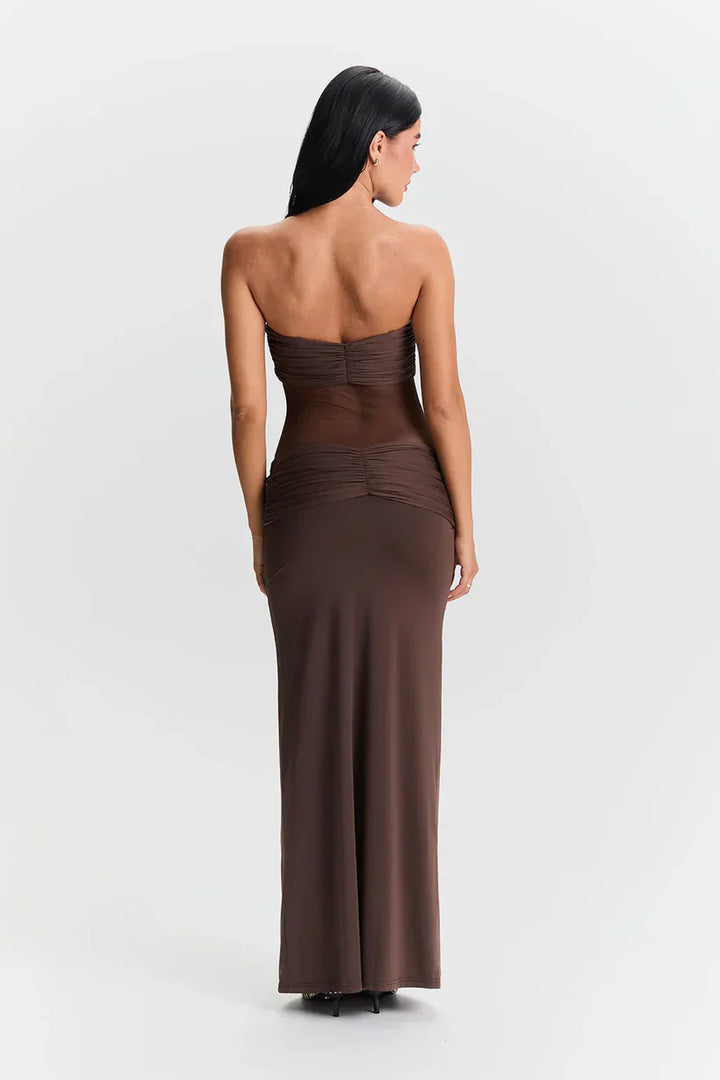 Zola | Maxikleid mit abnehmbaren Trägern