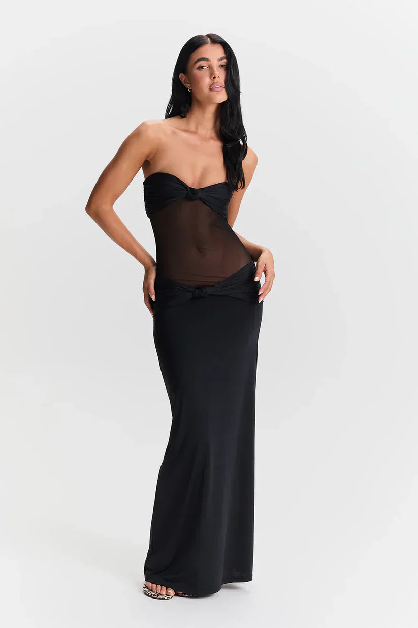 Zola | Maxikleid mit abnehmbaren Trägern