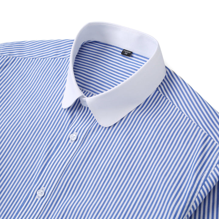 Tommy | Authentisches Weiß-Blaues Hemd