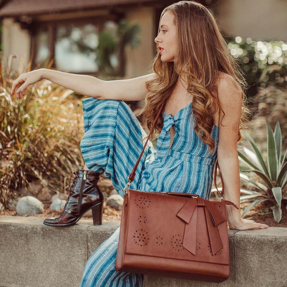 Bernadette – Schleifen-Satchel Handtasche