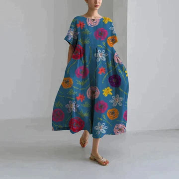 Calliope - Elegantes Kleid mit Blumenmuster