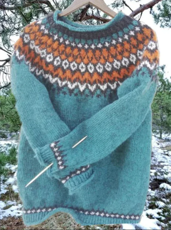 Ennie - Jacquard-Pullover