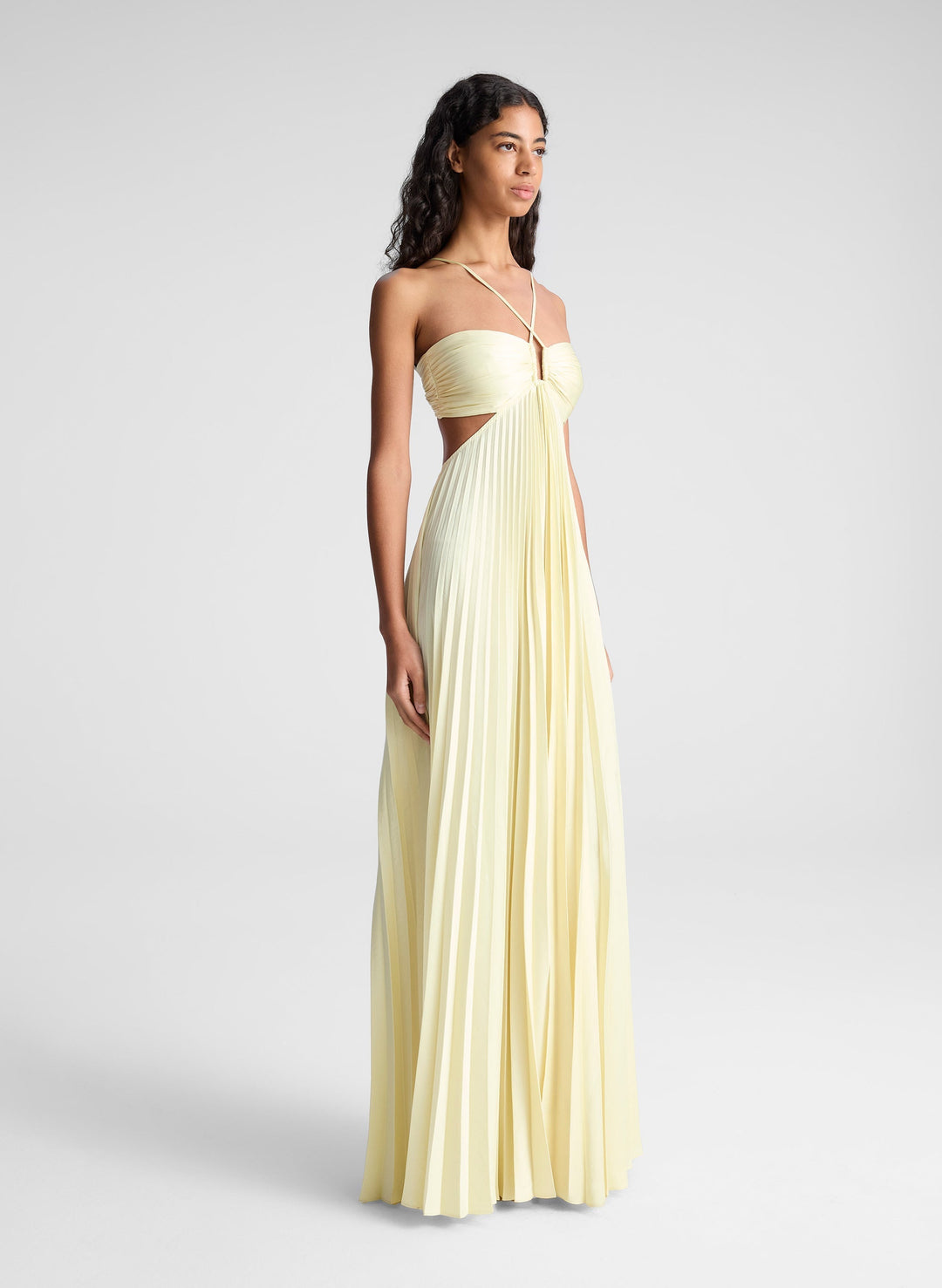 Sienna™ - Plissiertes Sunrise-Abendkleid