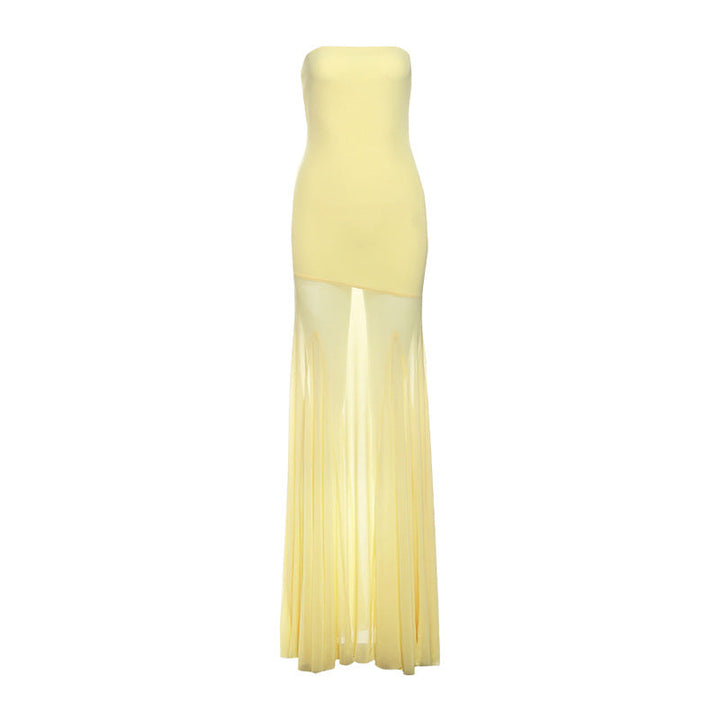 Calliope | Schmales Bustier-Maxikleid