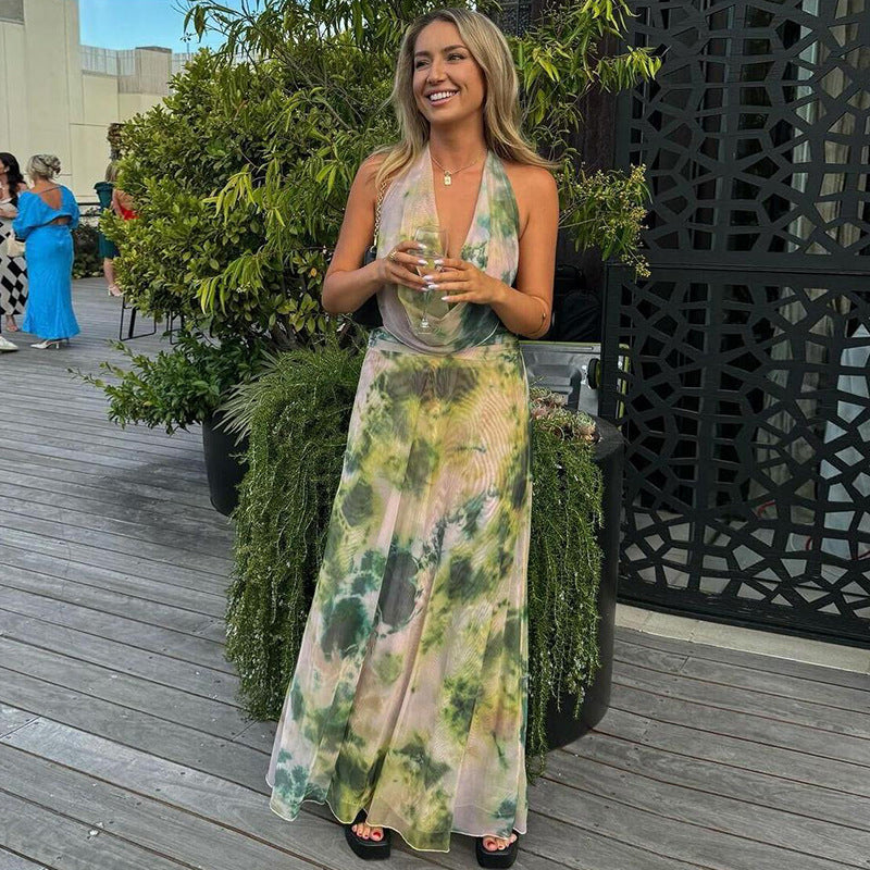 Reign | Rückenfreies Neckholder-Maxikleid