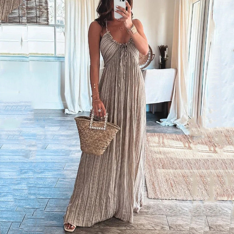 Lenara™ | Sommerliches Hochbundkleid