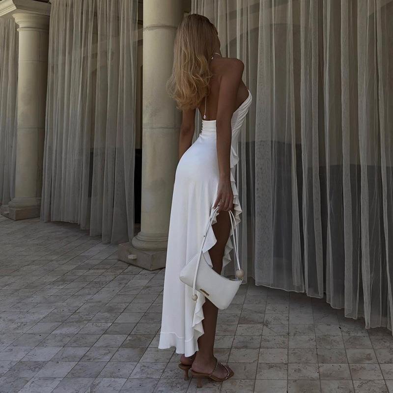 Juliana | Schmales Kleid mit Blumenschlitz