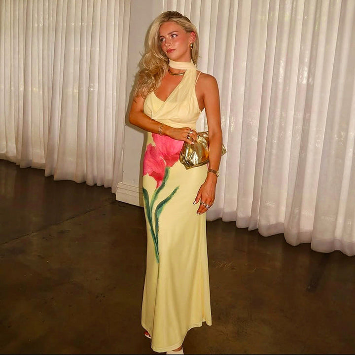 Monroe | Rückenfreies Maxikleid