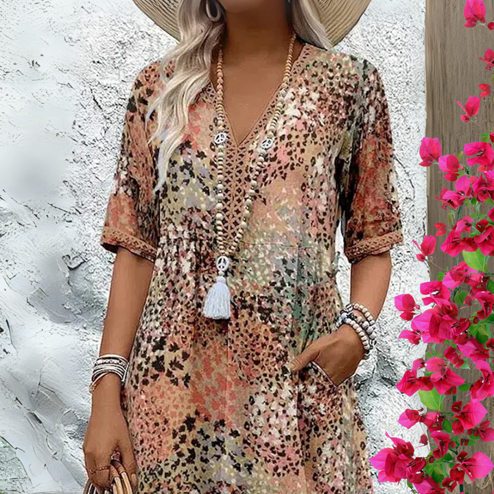 Vanessa - Schmeichelndes Boho-Kleid