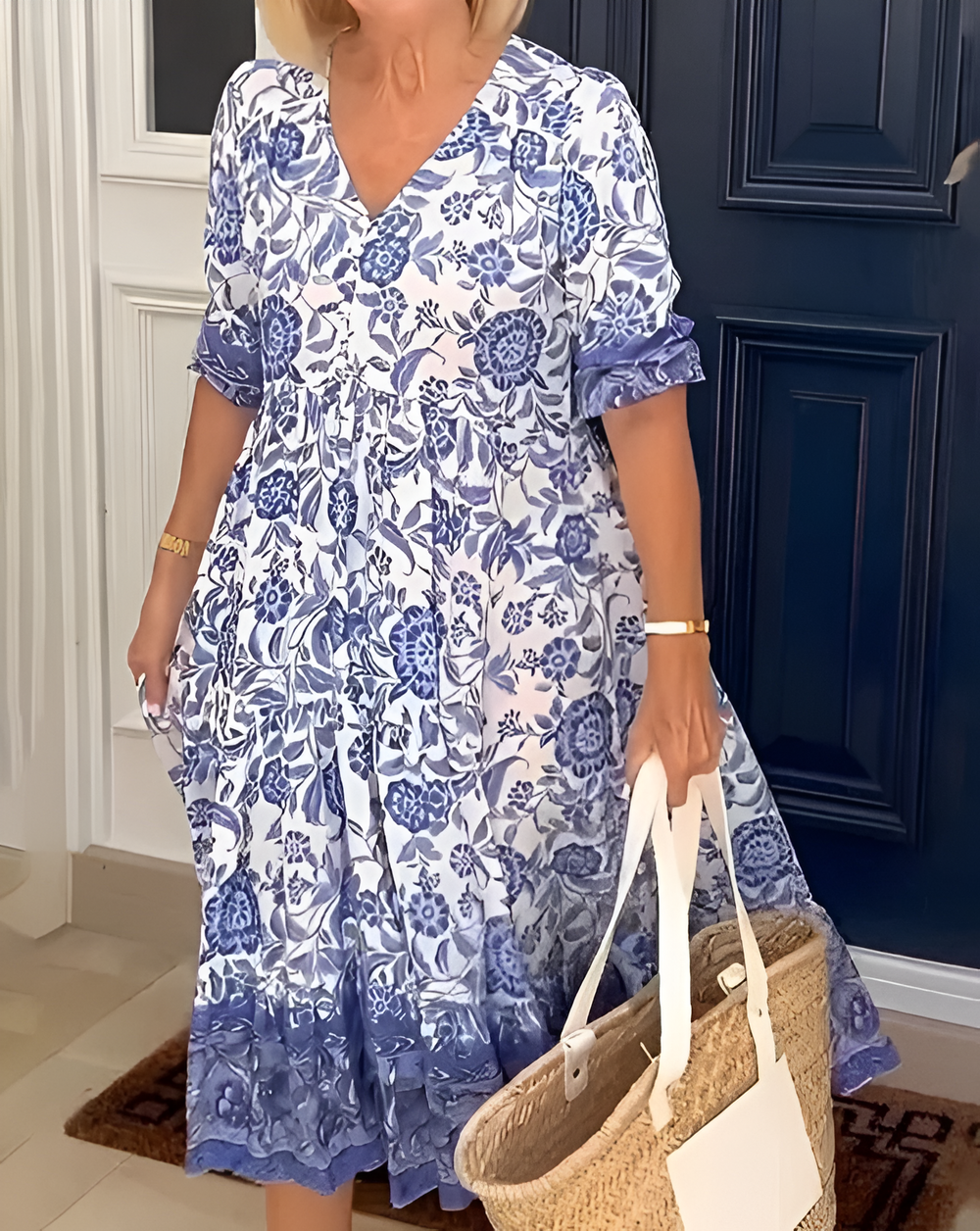 Rosetta - Boho-Kleid mit V-Ausschnitt