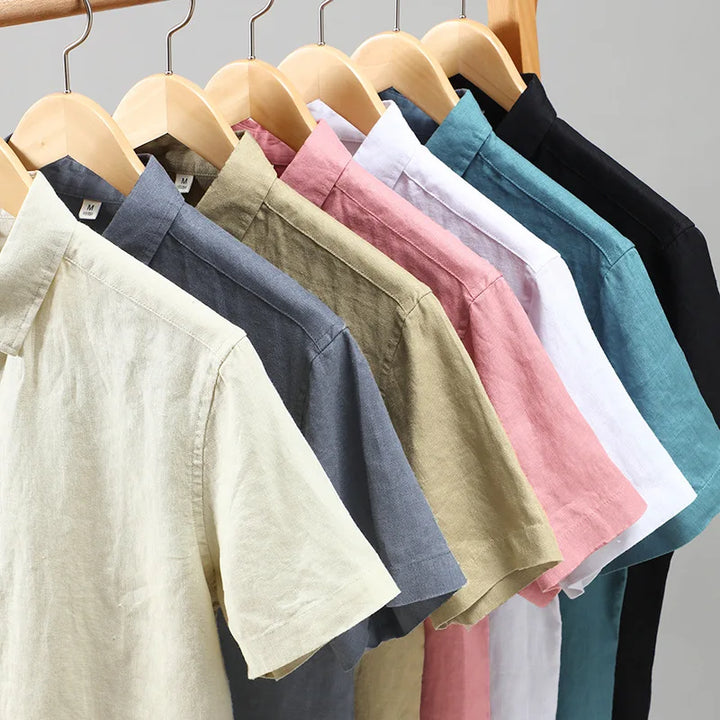 Halston - Leinen Button-Down  Hemd