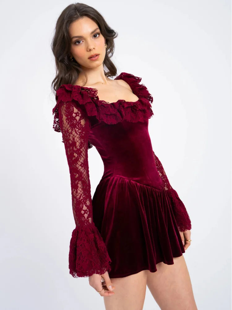 Joyce™ | Romantisches Samtkleid