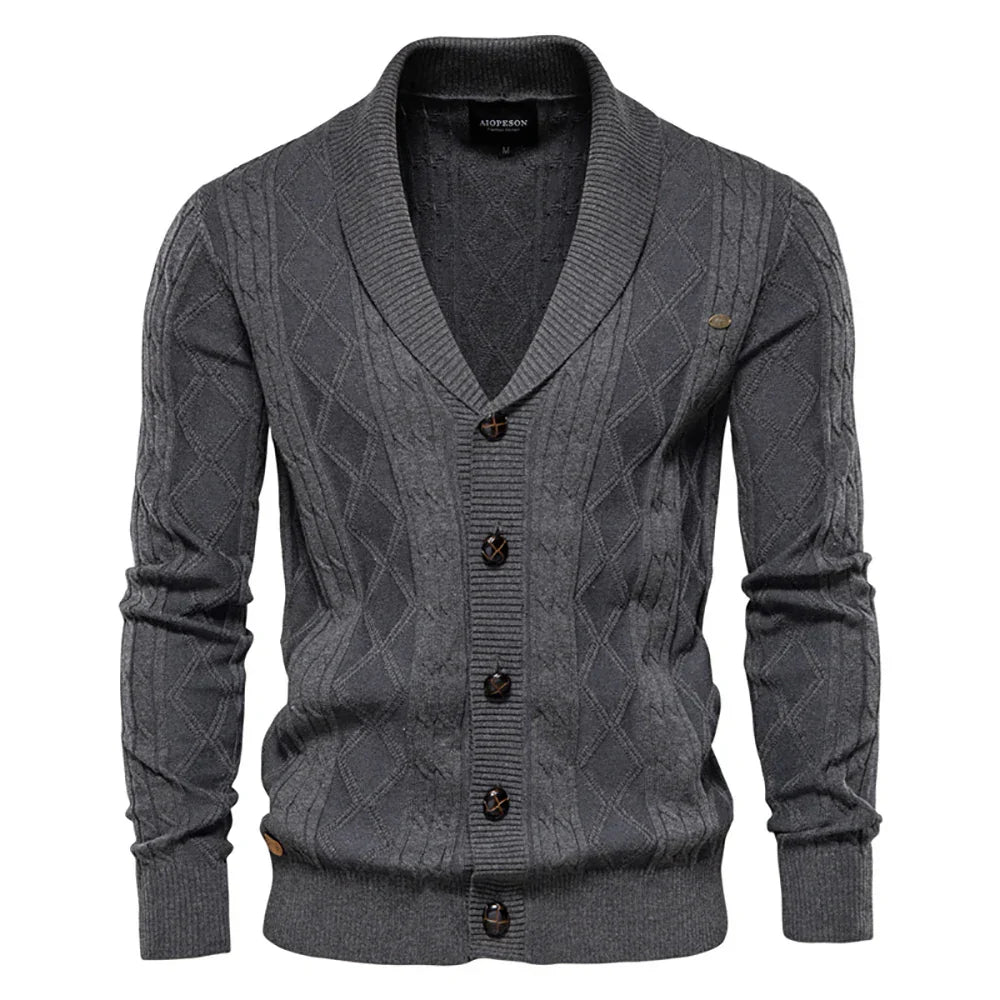 Ivor - Herren Cardigan mit Knöpfen