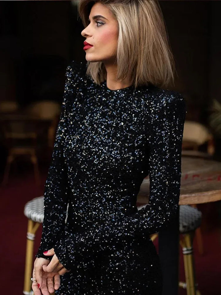 Elia™ | Pailletten-Maxikleid