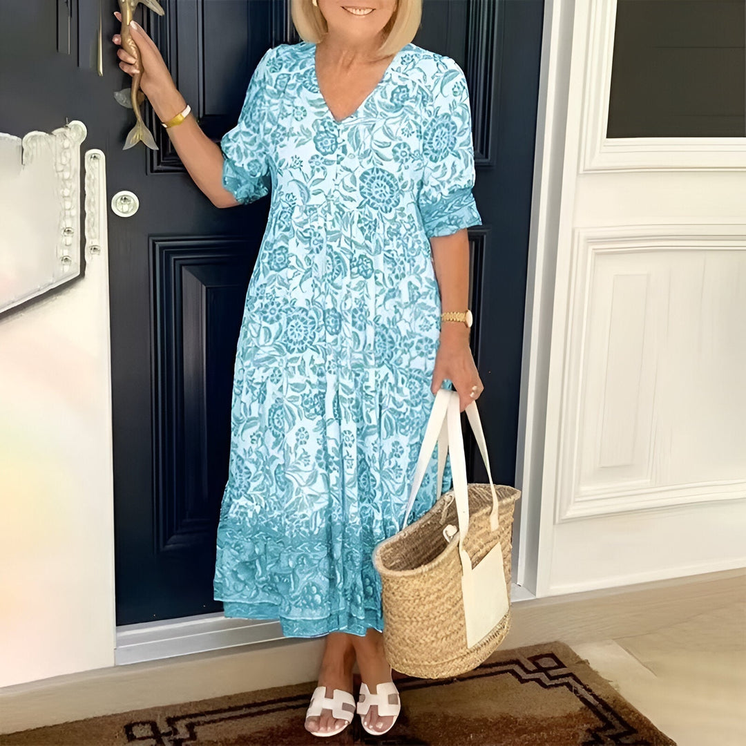 Rosetta - Boho-Kleid mit V-Ausschnitt