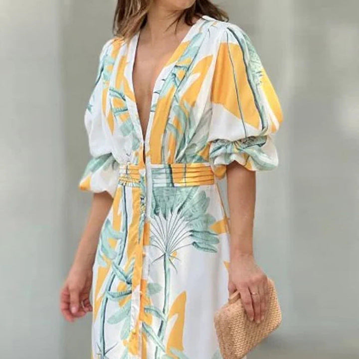 Serene - V-Ausschnitt Kleid