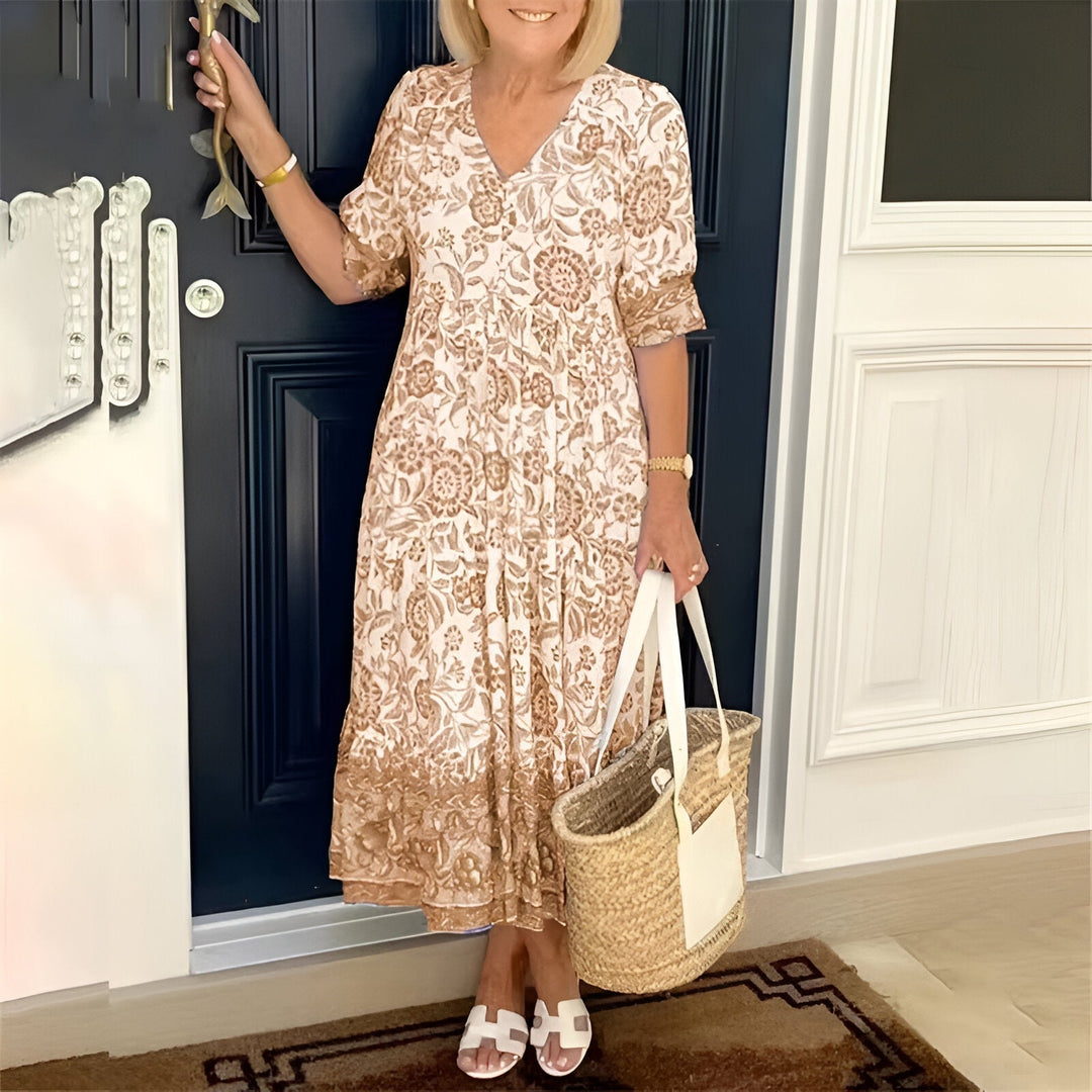 Rosetta - Boho-Kleid mit V-Ausschnitt