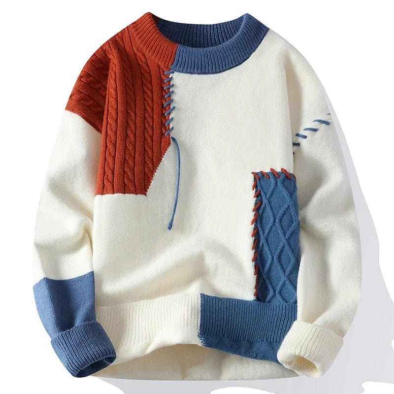 Isaac - Patchwork Strickpullover