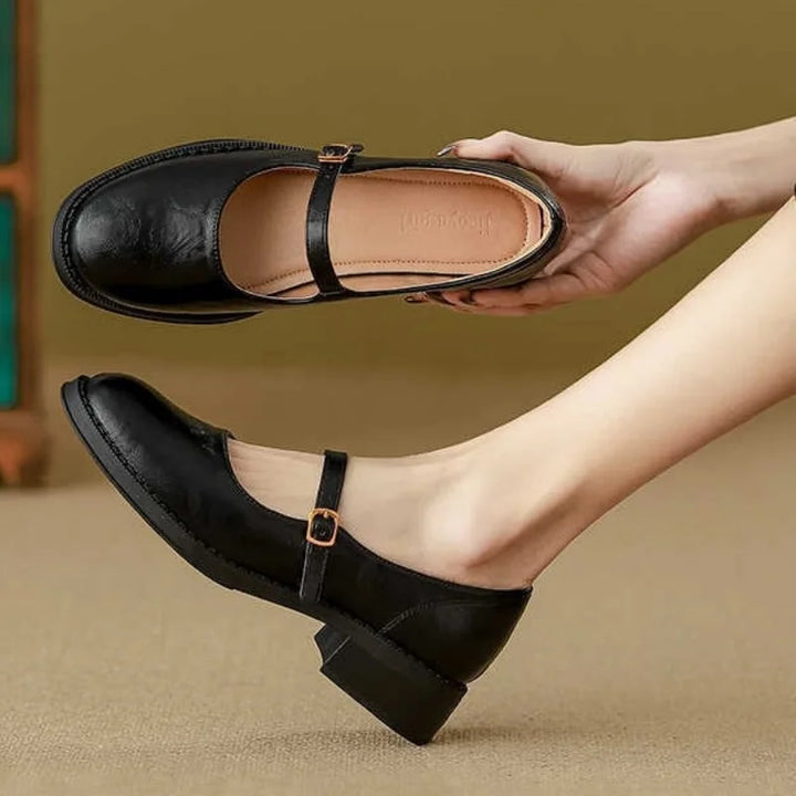 Aurelia - Klassische Bequeme Mary Janes aus Leder
