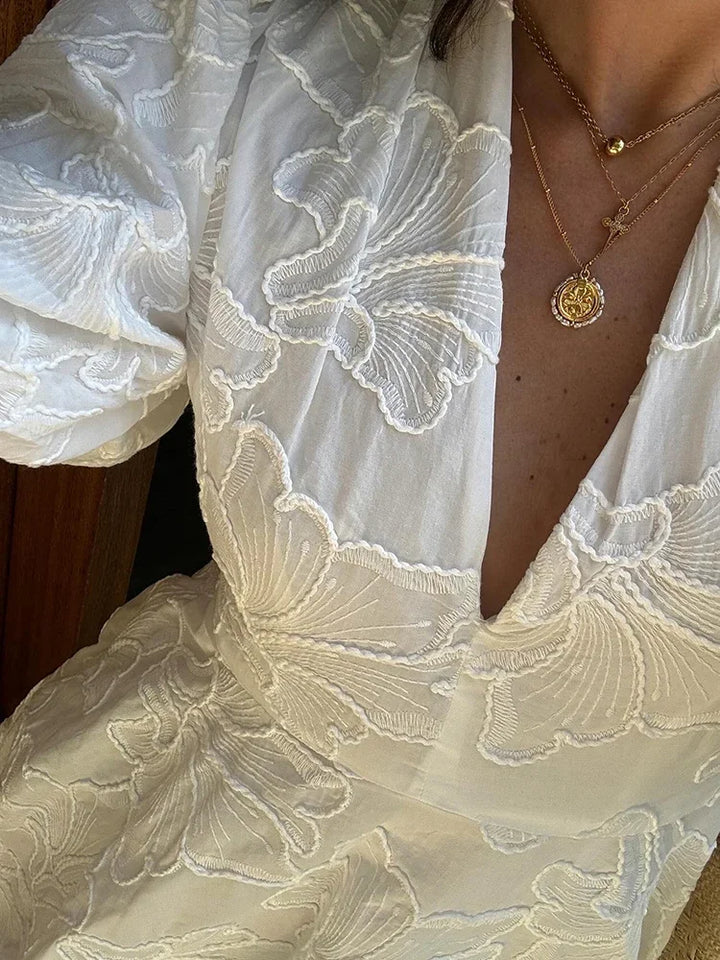 Raphaela™ | Besticktes Puffkleid
