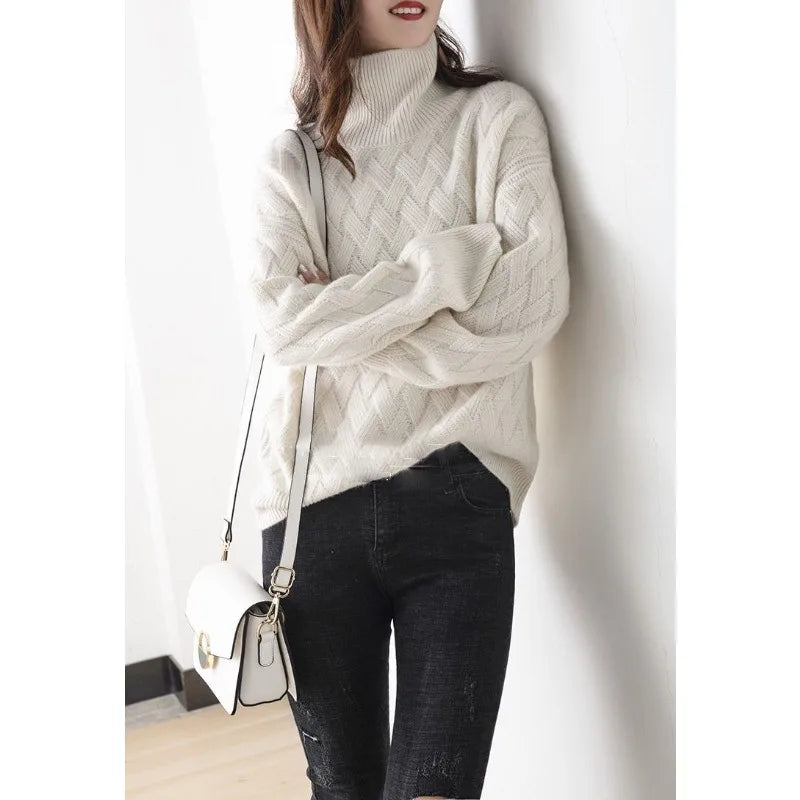 Cherry - Herbstlicher Rollkragenpullover