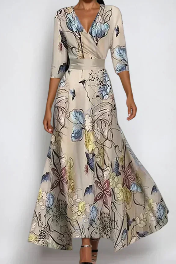 Elisa - Elegantes Wickelkleid mit Blumen