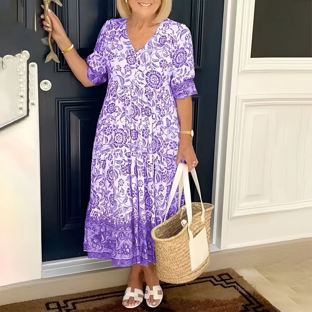 Rosetta - Boho-Kleid mit V-Ausschnitt
