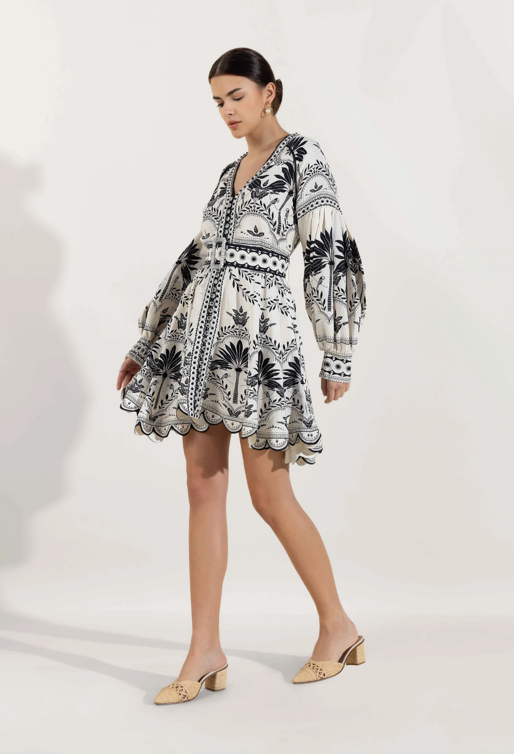Pilar™ | Onyx Schwarzes Mini-Kleid