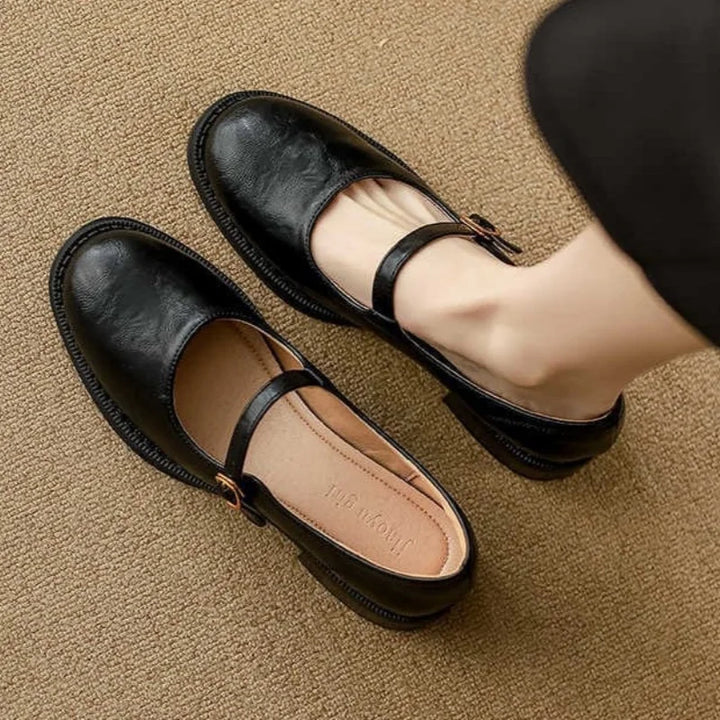 Aurelia - Klassische Bequeme Mary Janes aus Leder