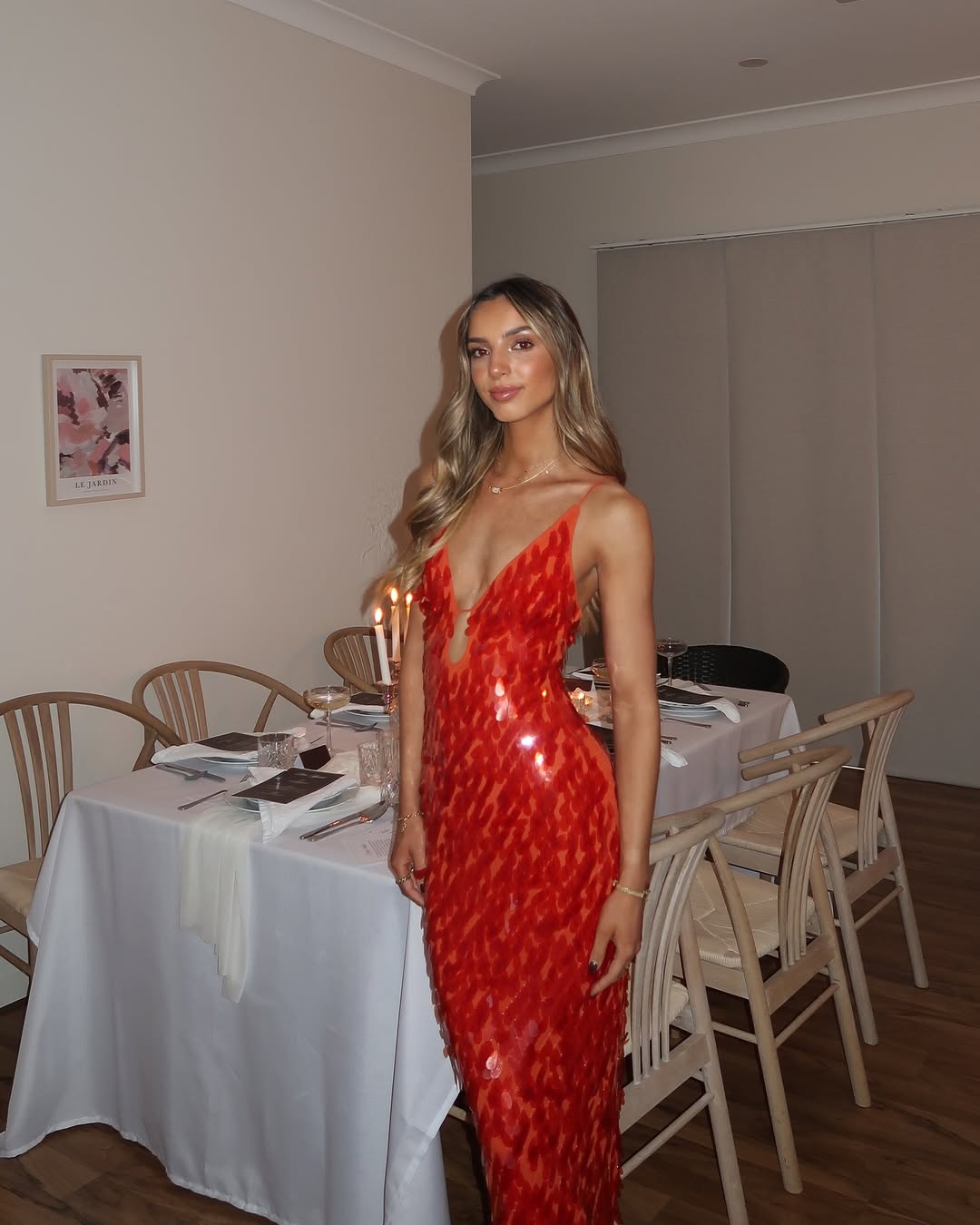 Kailani | Langes Maxikleid mit Pailletten