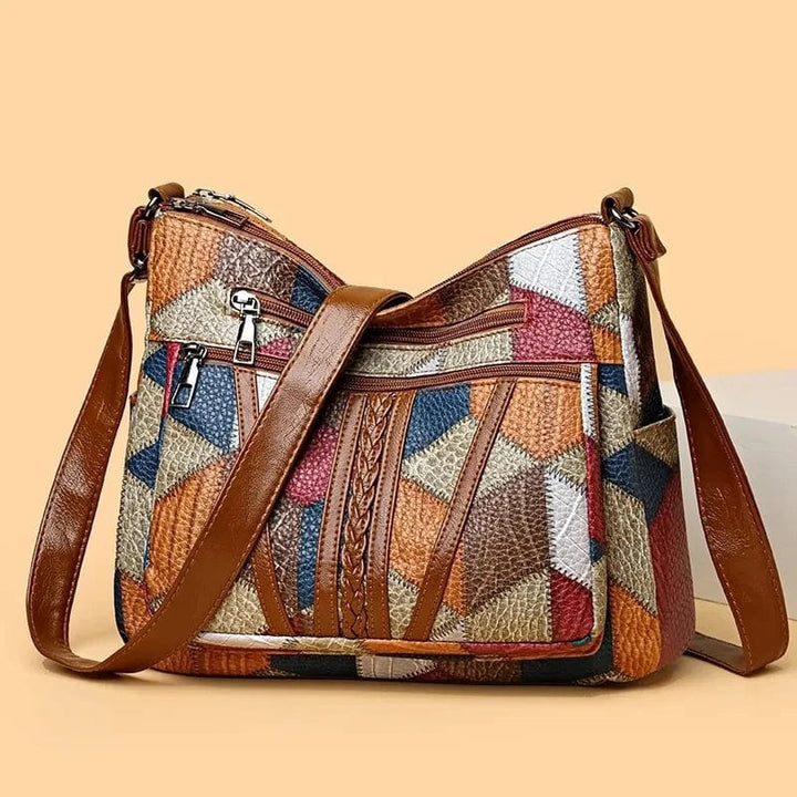 Avon – Mosaik-Lederhandtasche