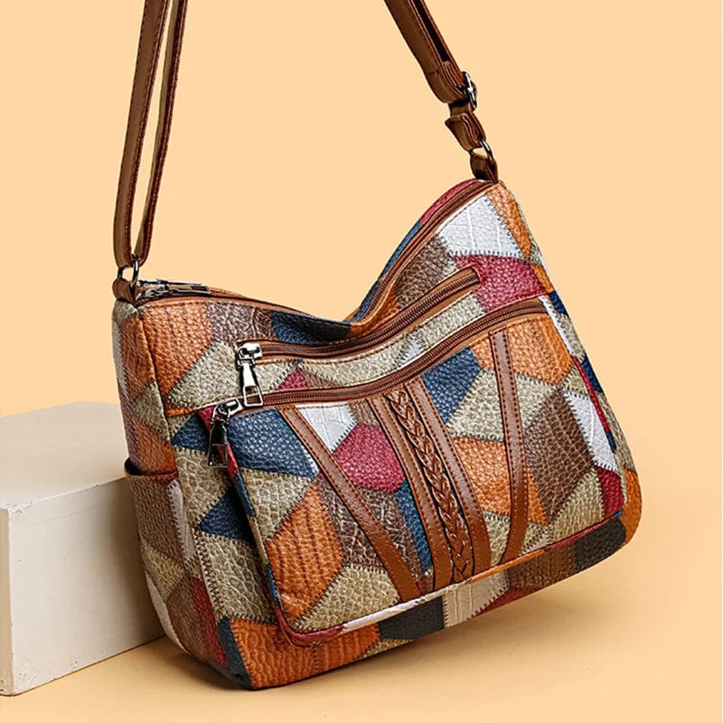 Avon – Mosaik-Lederhandtasche