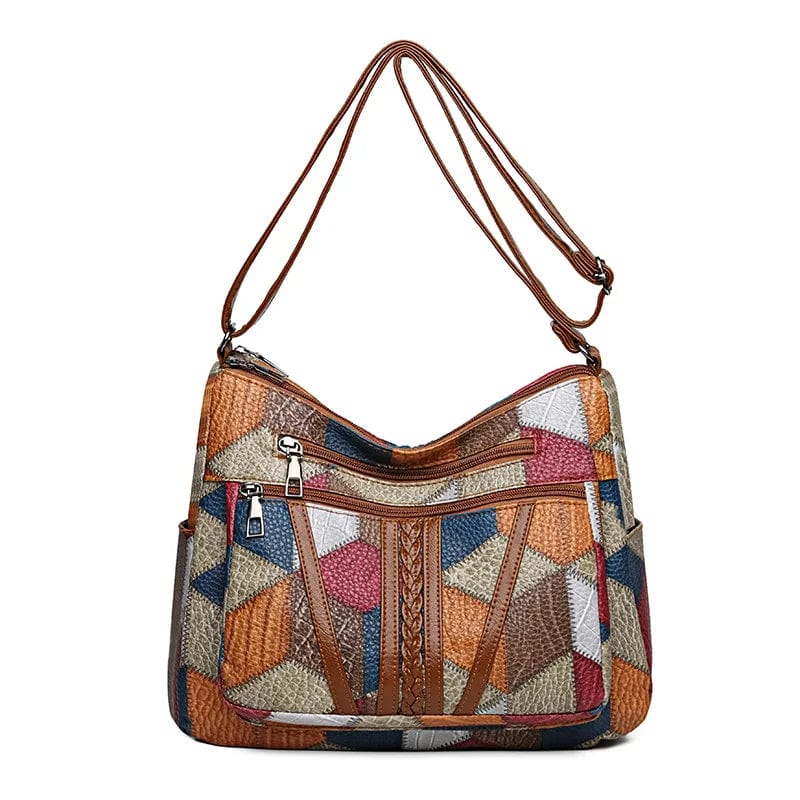 Avon – Mosaik-Lederhandtasche