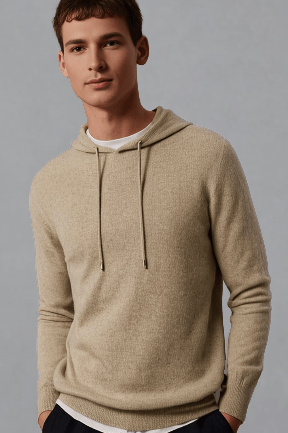 Dante - 100% Merinowolle Kapuzenpullover