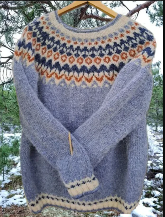 Ennie - Jacquard-Pullover
