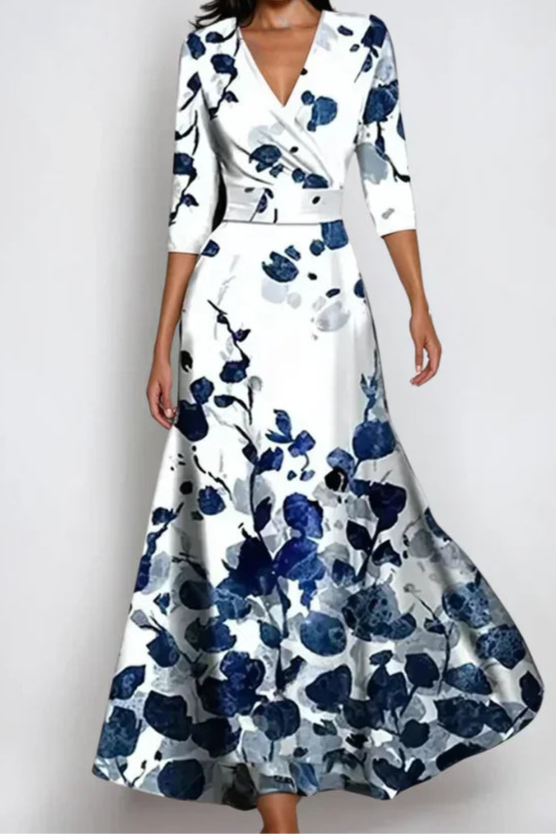 Elisa - Elegantes Wickelkleid mit Blumen