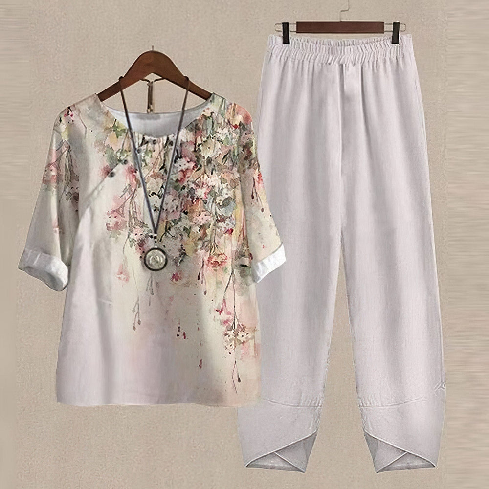 Liv - Elegantes und bequemes Shirt- und Hosen-Set