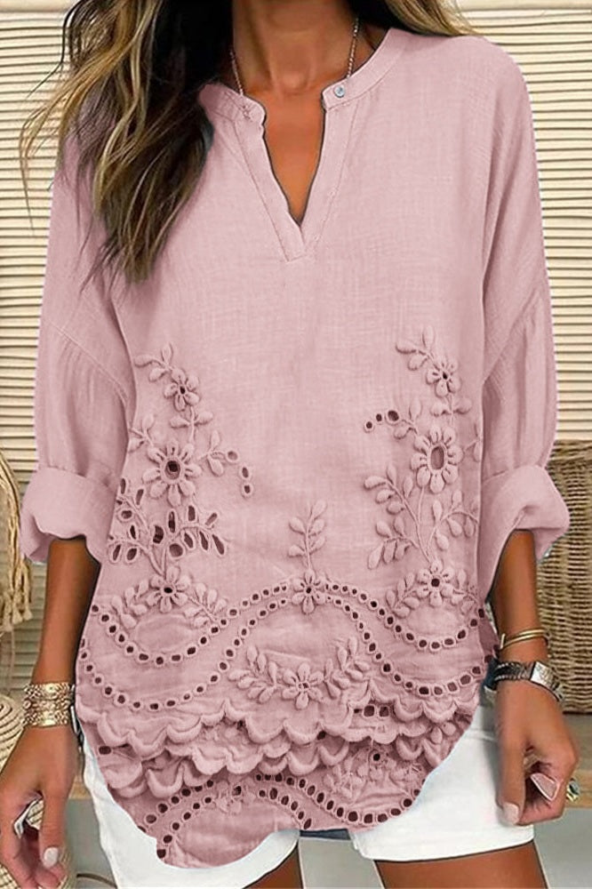 Aveline - Bluse Coastal Bloom