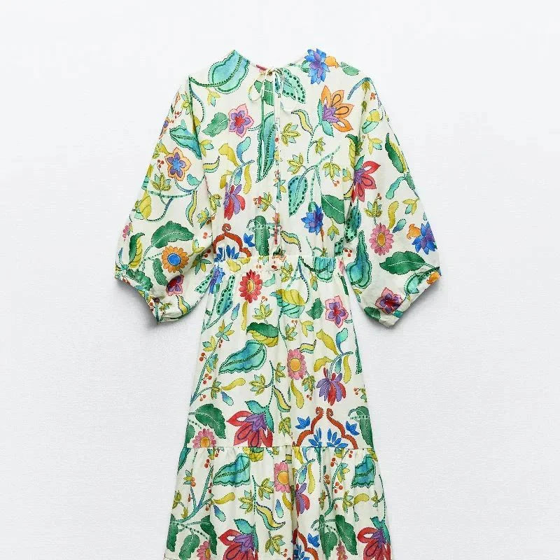 Bea - Blumiges Sommer-Maxikleid