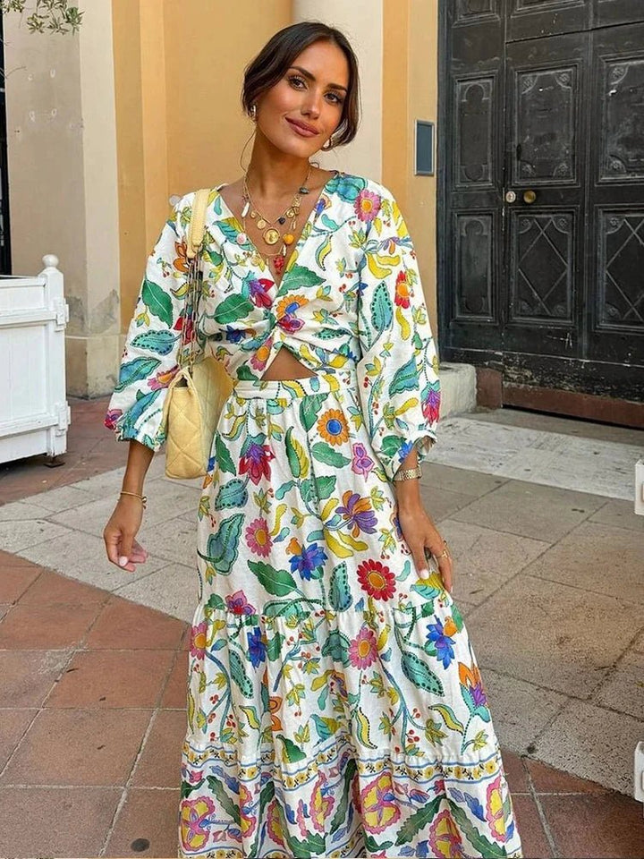 Bea - Blumiges Sommer-Maxikleid