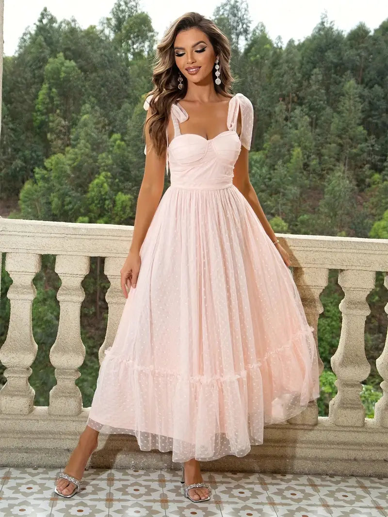 Carmen -Elegantes Mesh-Abendkleid