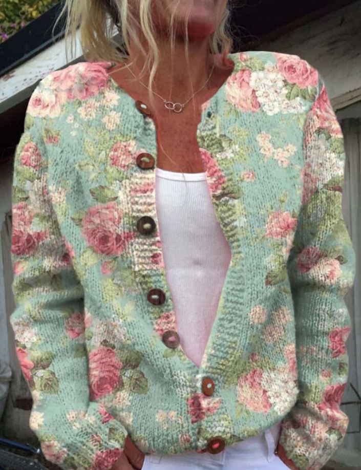 Michelle - Stylischer bedruckter Pullover