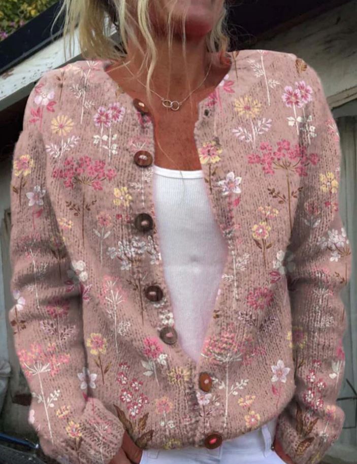 Michelle - Stylischer bedruckter Pullover