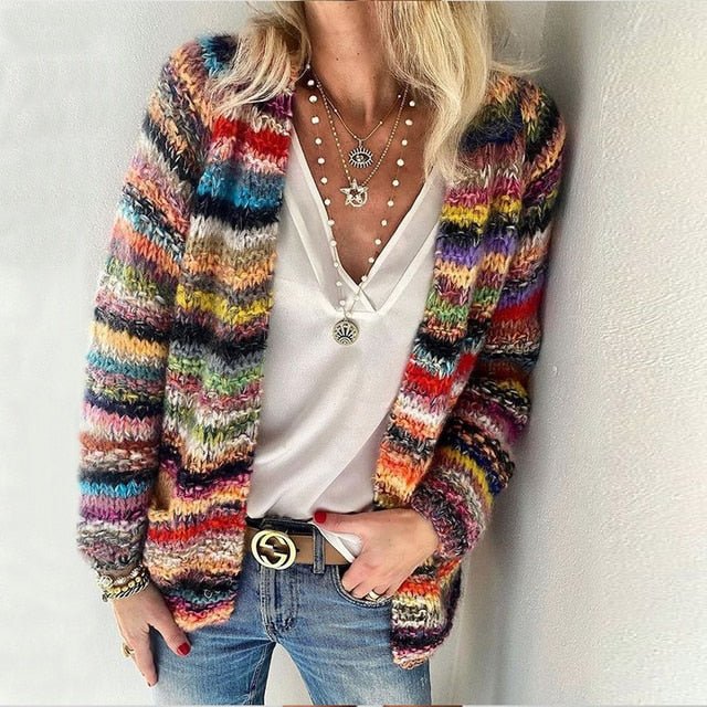 Blondie | Gestreifter Cardigan