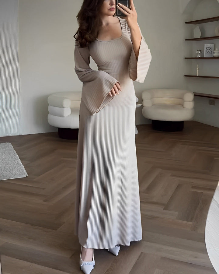 Aiah - Elegante Strick-Maxi-Kleid